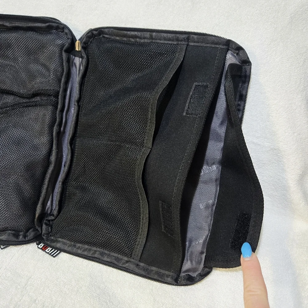 BUBM Electronics Travel Organizer Case Zippered Tech Cable Storage Gray